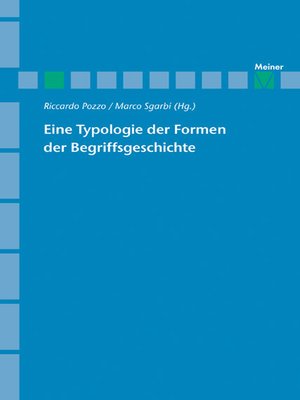 cover image of Eine Typologie der Formen der Begriffsgeschichte